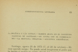 Correspondencia literaria