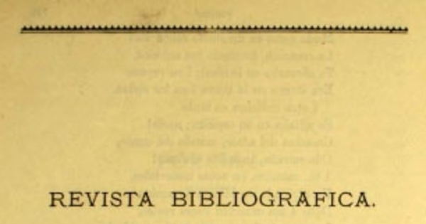 Revista bibliográfica, enero de 1875