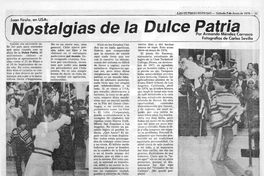 Nostalgias de la dulce patria: Juan Firula en USA