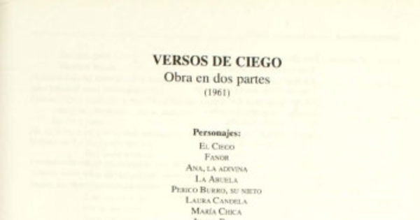 Versos de ciego