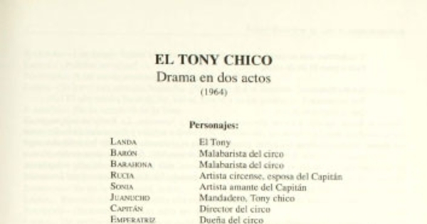 El Tony chico