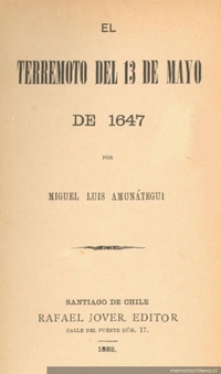 El terremoto del 13 de mayo de 1647