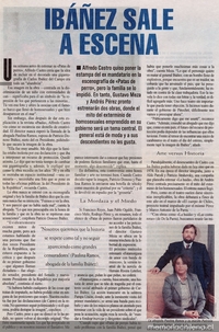 Ibáñez sale a escena