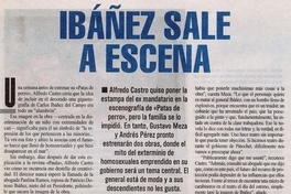 Ibáñez sale a escena