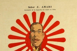 Sr. Z. Amari: secretario de la legación del Japón en Chile, caricatura
