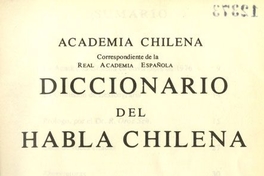 Diccionario del habla chilena