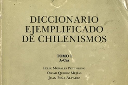 Diccionario ejemplificado de chilenismos: y de otros usos diferenciales del español de Chile: tomo I