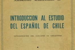 Introducción al estudio del español de Chile