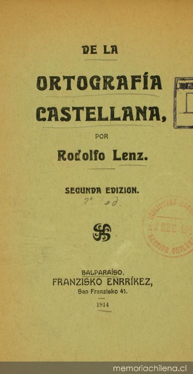 De la ortografía castellana