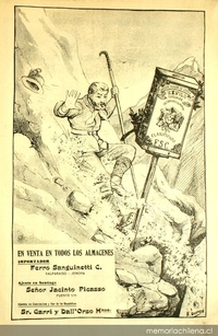 Publicidad del aceite escudo chileno, 1905