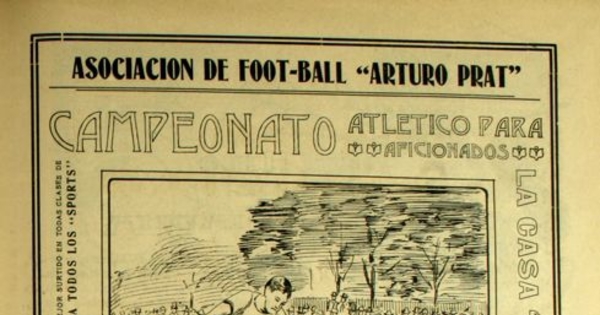 Ilustración publicitaria de Diener & C. La "Casa Sport", 1905