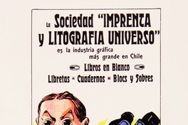 Propaganda Ilustrada de la Imprenta y Litografía Universo