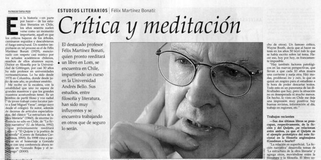 Crítica y meditación