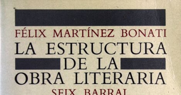 La estructura de la obra literaria: una investigación de filosofía del lenguaje y estética