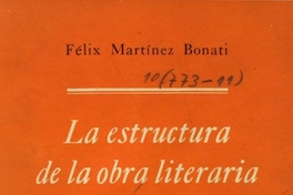 La estructura de la obra literaria: (una investigación de filosofía del lenguaje y estética)