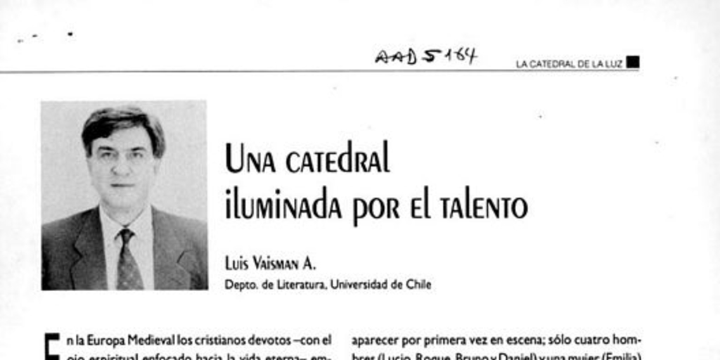 Una catedral iluminada por el talento