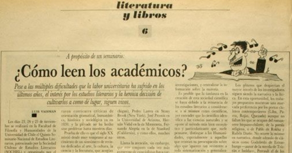 ¿Cómo leen los académicos?