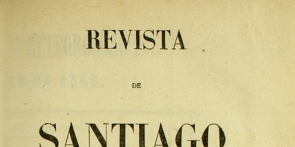 Revista de Santiago: tomo tercero, abril-noviembre de 1849