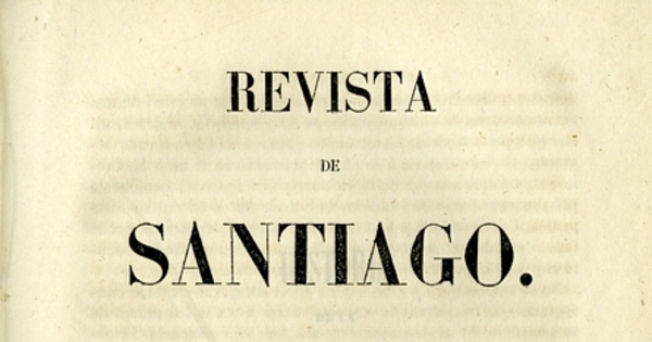 Revista de Santiago: tomo quinto, julio-octubre 1850