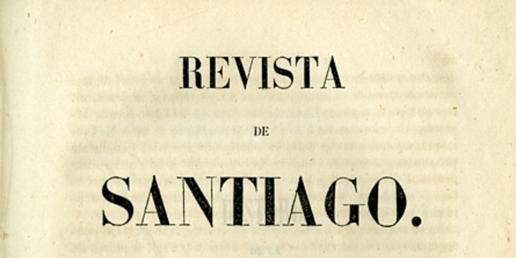 Revista de Santiago: tomo quinto, julio-octubre 1850