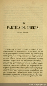 Una partida de chueca: escenas Araucanas