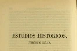 Estudios Históricos: Fundación de Santiago