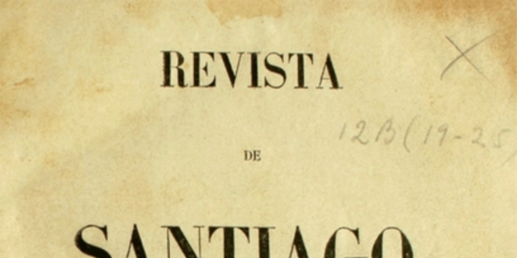 Revista de Santiago: segunda época, tomo cuarto, n° 21 de abril de 1850