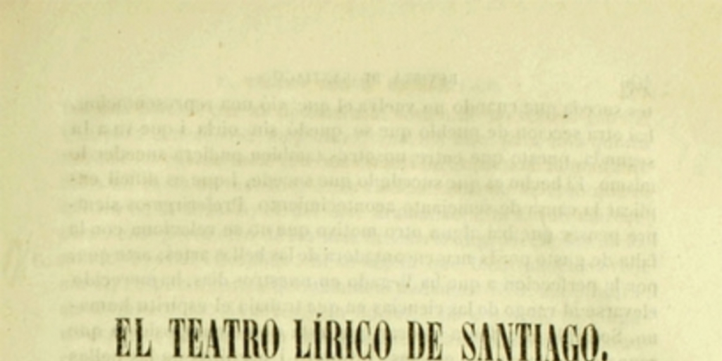 El teatro lírico de Santiago