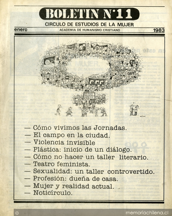 Boletín del Círculo de Estudios de la Mujer ; n° 11, 1983