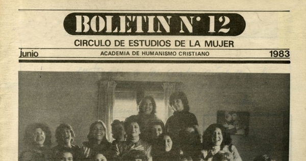 Boletín del Círculo de Estudios de la Mujer ; n° 12, junio 1983