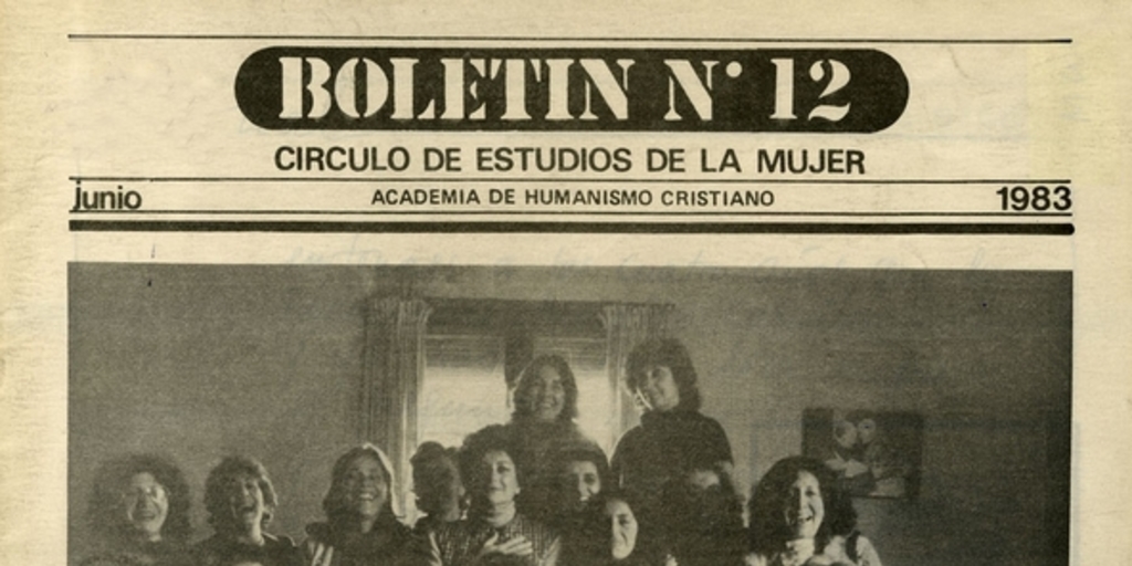 Boletín del Círculo de Estudios de la Mujer ; n° 12, junio 1983