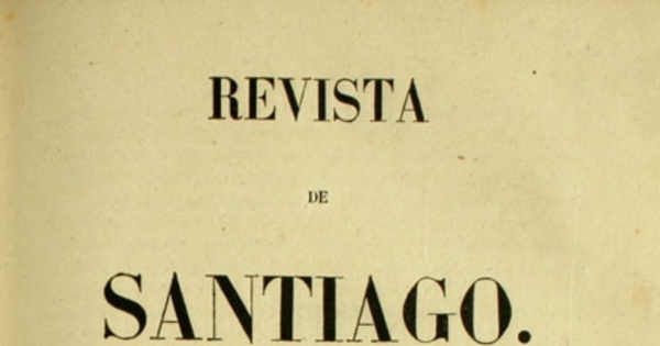 Consideraciones jenerales sobre la poesia chilena