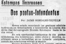 Dos poetas-intendentes