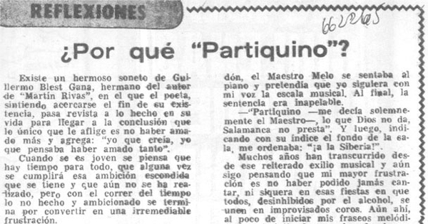 Por qué "Partiquino"?