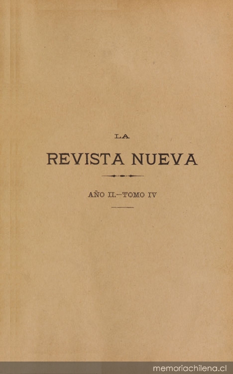 La Revista Nueva: año 2, tomo IV, abril-setiembre de 1901