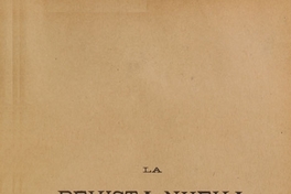 La Revista Nueva: año 2, tomo IV, abril-setiembre de 1901