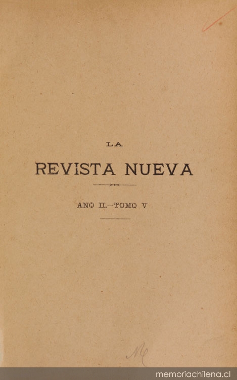 La Revista Nueva: año 2, tomo V, octubre de 1901 a marzo de 1902