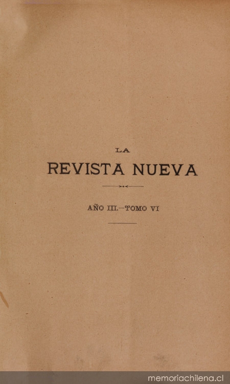 La Revista Nueva: año 3, tomo VI, abril-setiembre de 1902