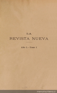 La Revista nueva: año 1, tomo I, abril a julio de 1900