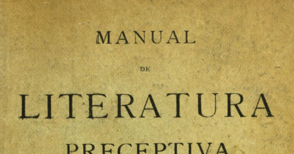 Manual de literatura preceptiva