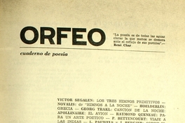 Orfeo: año II, nº 4, marzo-abril de 1964