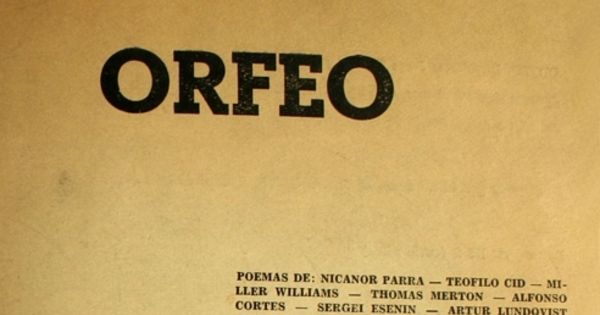 Orfeo: año II, nº 6-7, junio-julio de 1964