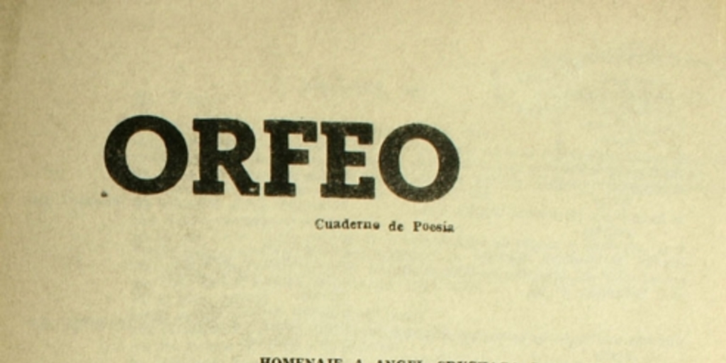 Orfeo: nº 9-10, 1965