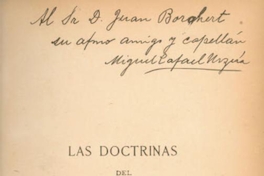 Las doctrinas del P. Manuel Lacunza : contenidas en su obra "La venida del Mesías en gloria y majestad"