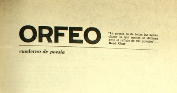 Orfeo: nº 4, marzo-abril, 1964