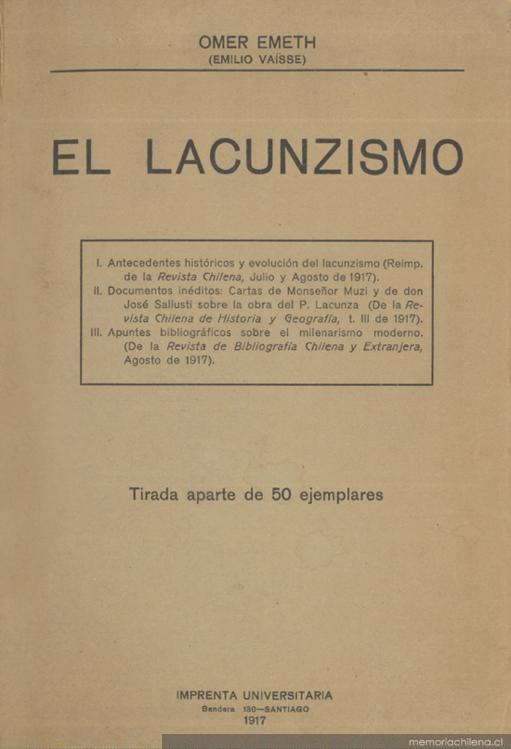 El lacunzismo : sus antecedentes históricos y su evolución