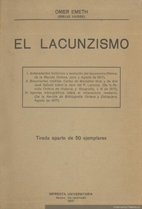 El lacunzismo : sus antecedentes históricos y su evolución