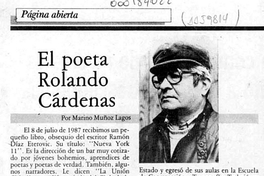 El poeta Rolando Cárdenas