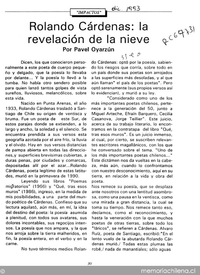 Rolando Cárdenas, la revelación de la nieve