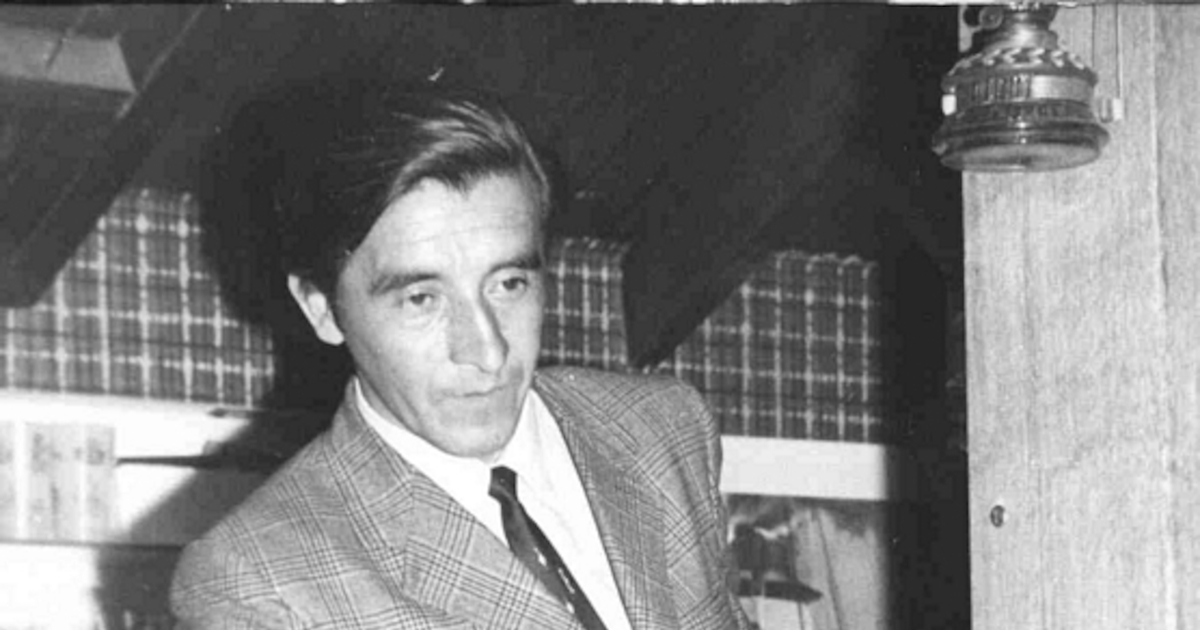 Rolando Cárdenas en la casa de Enrique Moletto, 1979